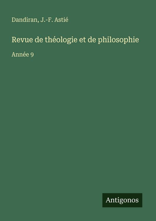 Produktbild: Revue de th&eacute;ologie et de philosophie