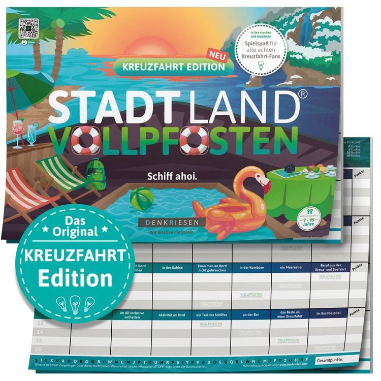 Bild vom Artikel Denkriesen - Stadt Land Vollpfosten® - Kreuzfahrt Edition - "schiff Ahoi!" - A4 vom Autor Denis Görz