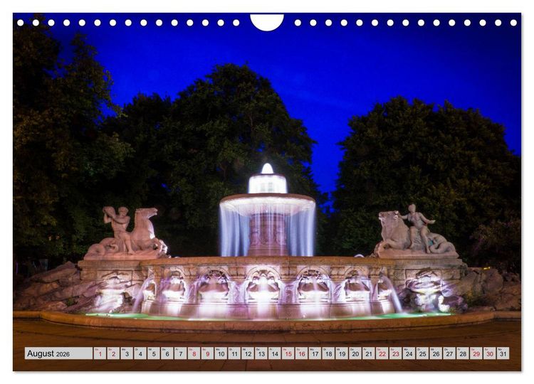 Produktbild: M&uuml;nchen - Lichter der Gro&szlig;stadt (Wandkalender 2026 DIN A4 quer), CALVENDO Monatskalender