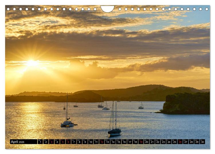 Produktbild: The Caribbean - St. Lucia, The Grenadines and Grenada (Wall Calendar 2026 DIN A4 landscape), CALVENDO 12 Month Wall Calendar