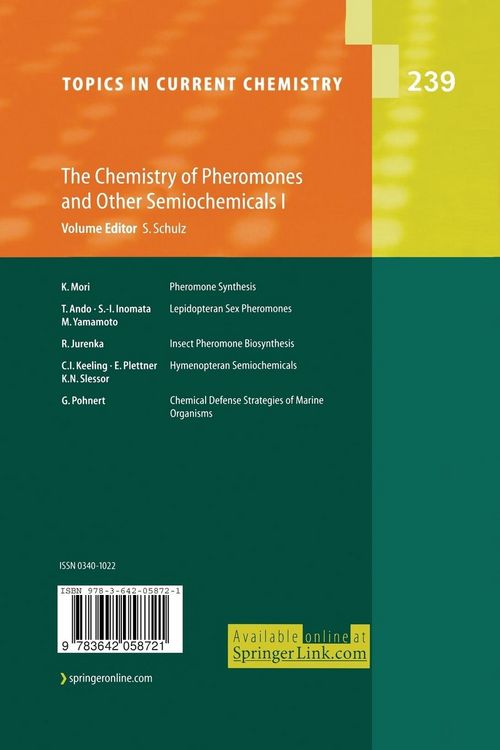 Produktbild: The Chemistry of Pheromones and Other Semiochemicals I