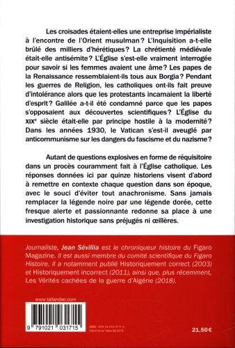 Produktbild: L'Eglise en proc&egrave;s : la r&eacute;ponse des historiens