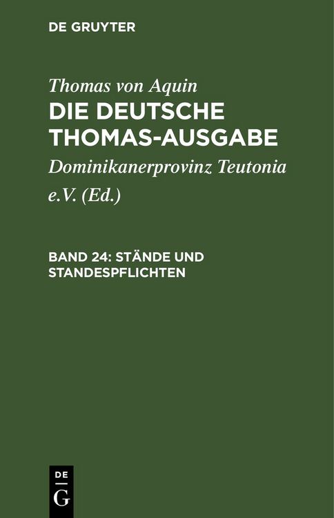 Produktbild: St&auml;nde und Standespflichten