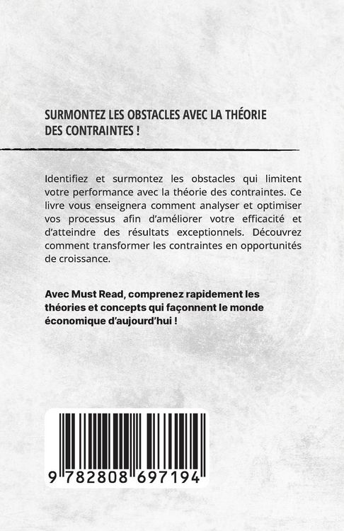 Produktbild: La th&eacute;orie des contraintes