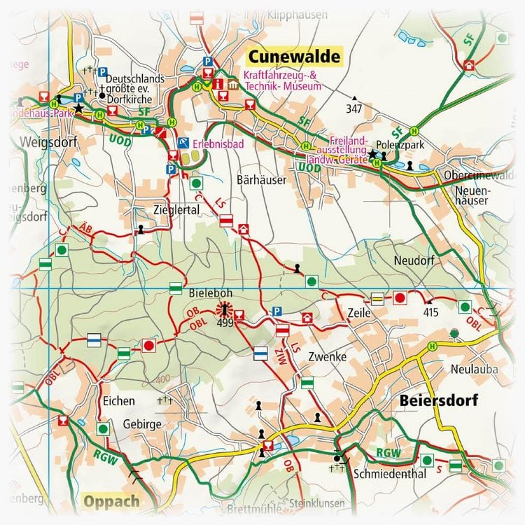 Produktbild: Oberlausitzer Bergland, Bautzen - Neustadt i.S.