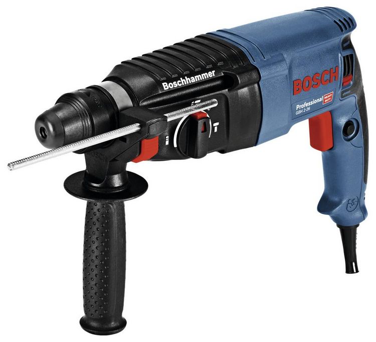 Produktbild: Bosch Professional SDS-Plus-Bohrhammer 830W mit Zubeh&ouml;r