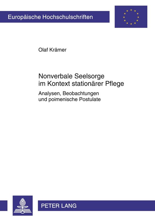 Produktbild: Nonverbale Seelsorge im Kontext station&auml;rer Pflege