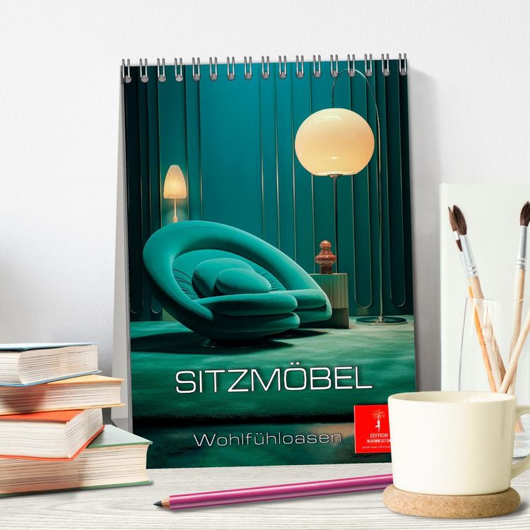 Produktbild: Sitzm&ouml;bel Wohlf&uuml;hloasen (Tischkalender 2026 DIN A5 hoch), CALVENDO Monatskalender
