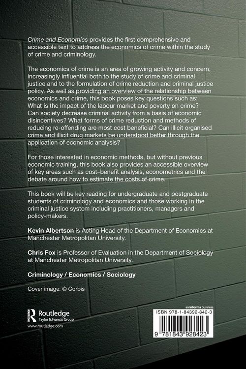 Produktbild: Crime and Economics