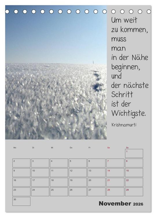 Produktbild: Motivationshilfe (Tischkalender 2026 DIN A5 hoch), CALVENDO Monatskalender