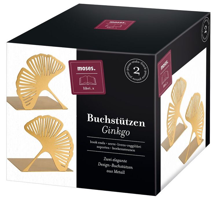 Produktbild: moses. libri_x Buchst&uuml;tze Ginkgo 2er Set
