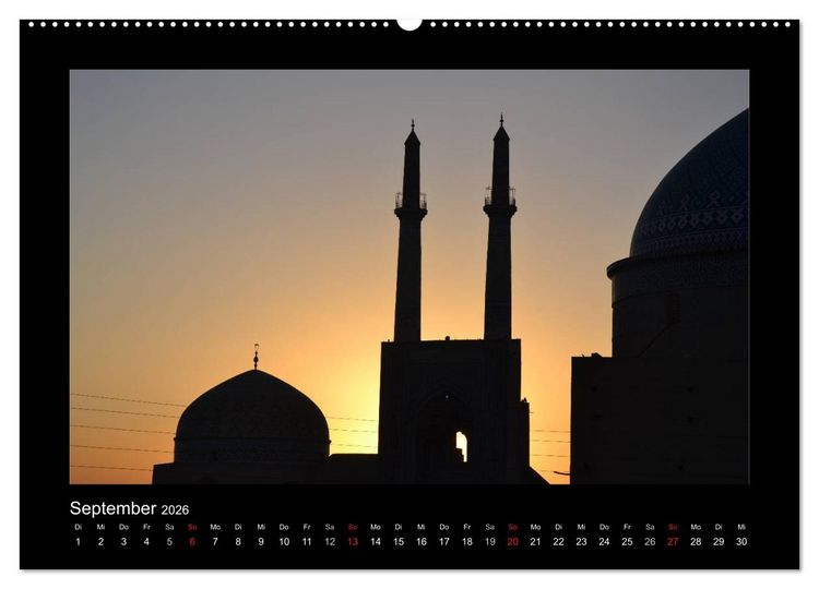 Produktbild: IRAN 2026 (hochwertiger Premium Wandkalender 2026 DIN A2 quer), Kunstdruck in Hochglanz