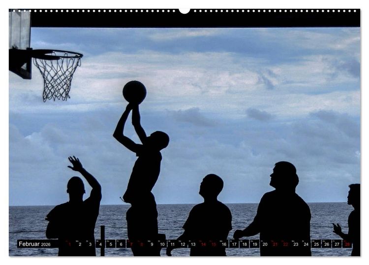 Produktbild: Basketball Action (Wandkalender 2026 DIN A2 quer), CALVENDO Monatskalender