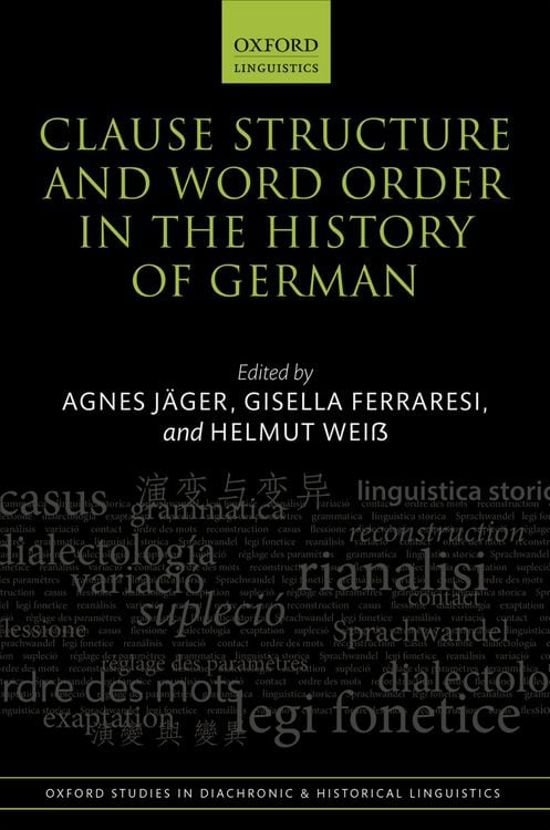 Produktbild: Clause Structure and Word Order in the History of German