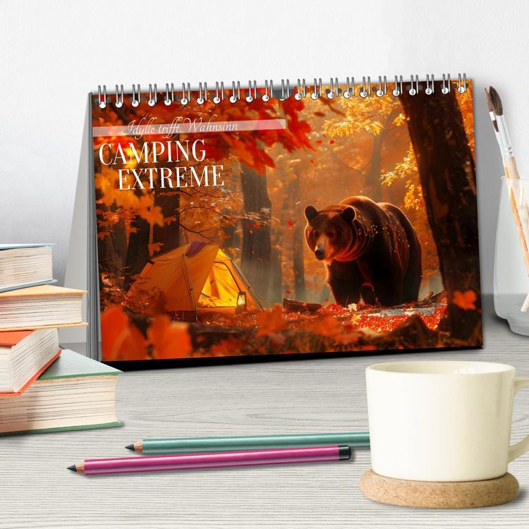 Produktbild: Camping Extreme (Tischkalender 2026 DIN A5 quer), CALVENDO Monatskalender