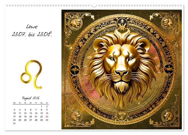 Produktbild: Ein Jahr in Gold (hochwertiger Premium Wandkalender 2026 DIN A2 quer), Kunstdruck in Hochglanz