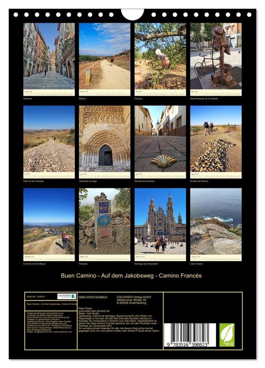 Produktbild: Buen Camino - Auf dem Jakobsweg - Camino Franc&eacute;s (Wandkalender 2026 DIN A4 hoch), CALVENDO Monatskalender