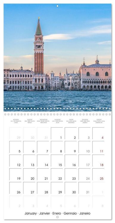 Produktbild: Venice - Magic of the Serinissima (Wall Calendar 2026 12 &times; 12 Inch) CALVENDO 12 Month Wall Calendar