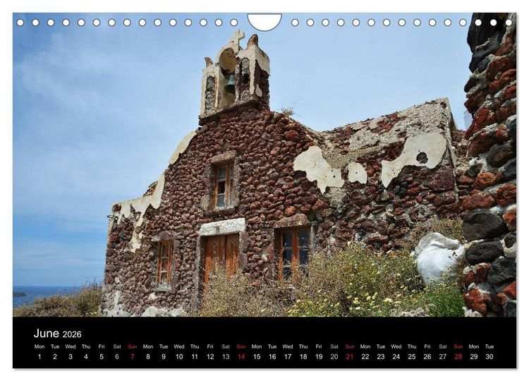 Produktbild: Churches and monasteries in Greece (Wall Calendar 2026 DIN A4 landscape), CALVENDO 12 Month Wall Calendar