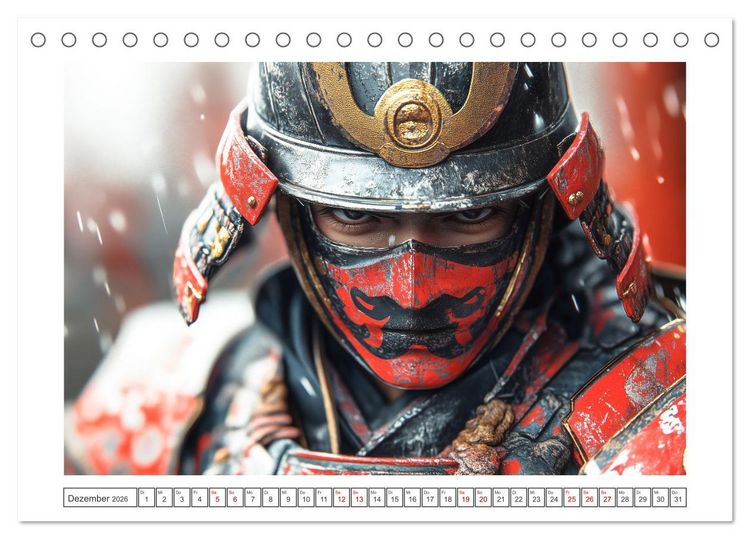 Produktbild: Mein Samurai (Tischkalender 2026 DIN A5 quer), CALVENDO Monatskalender