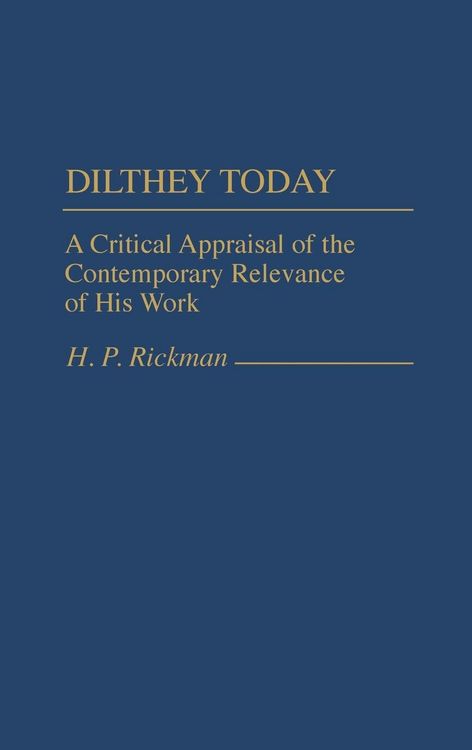 Produktbild: Dilthey Today