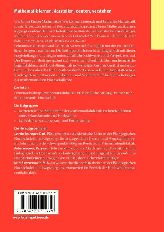 Produktbild: Mathematik lernen, darstellen, deuten, verstehen