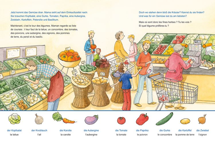 Produktbild: Im Supermarkt (Deutsch-Franz&ouml;sisch)