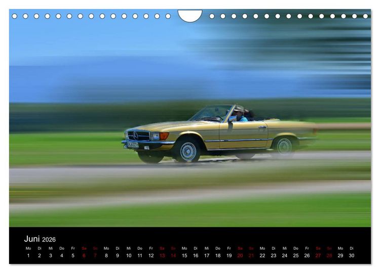 Produktbild: Mercedes SL W107 - zeitlose Eleganz (Wandkalender 2026 DIN A4 quer), CALVENDO Monatskalender