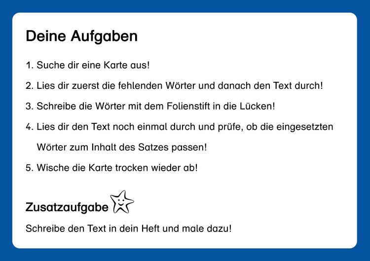 Produktbild: L&uuml;ckentexte Teil 1 f&uuml;r die 1. und 2. Klasse