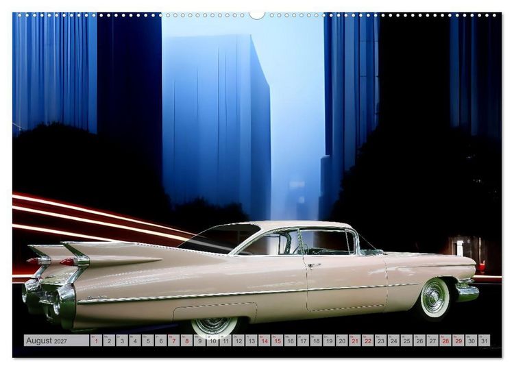 Produktbild: US Classic Cars im Jet-Age (Wandkalender 2027 DIN A2 quer), CALVENDO Monatskalender