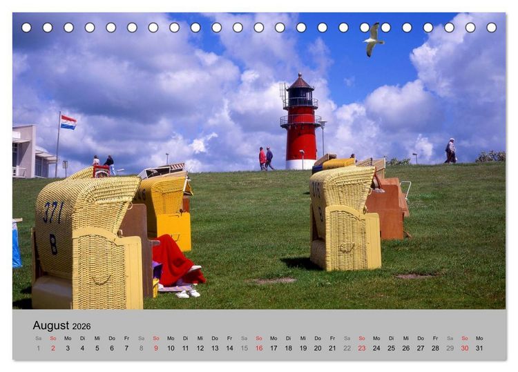 Produktbild: Deutschlands sch&ouml;ner Norden (Tischkalender 2026 DIN A5 quer), CALVENDO Monatskalender