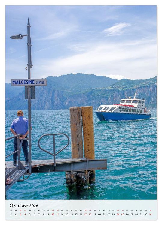 Produktbild: Malcesine - Eine Perle des Gardasees (Tischkalender 2026 DIN A5 hoch), CALVENDO Monatskalender