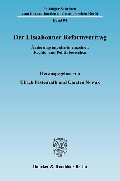 Produktbild: Der Lissabonner Reformvertrag.