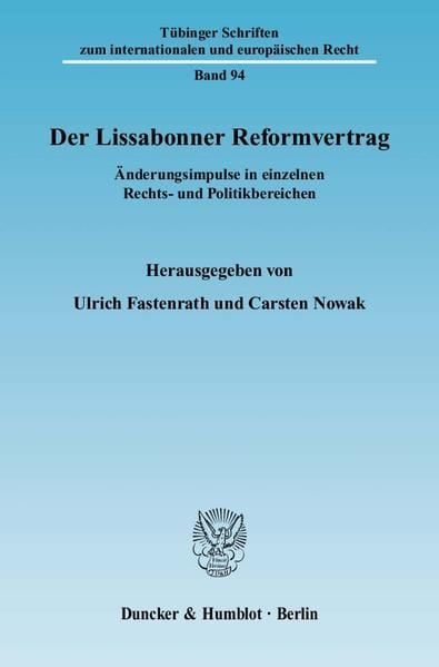 Produktbild: Der Lissabonner Reformvertrag.