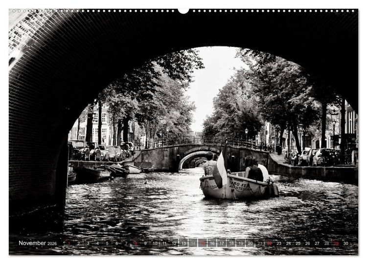 Produktbild: Ein Blick auf Amsterdam (hochwertiger Premium Wandkalender 2026 DIN A2 quer), Kunstdruck in Hochglanz