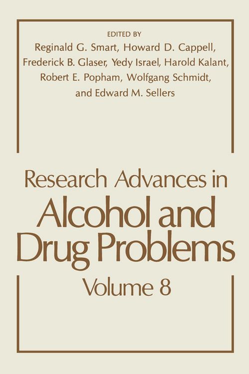 Produktbild: Research Advances in Alcohol and Drug Problems