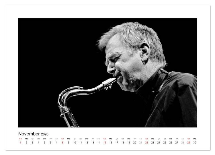 Produktbild: Jazztime (Wandkalender 2026 DIN A3 quer), CALVENDO Monatskalender