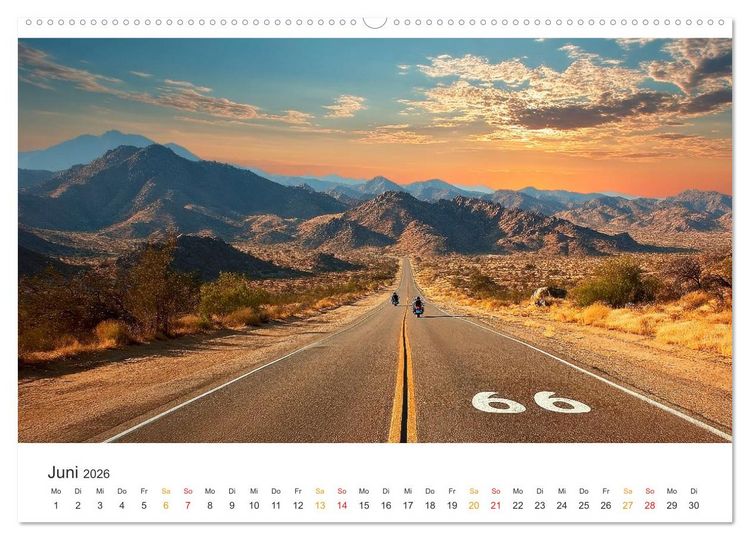 Produktbild: Zeitreise auf Asphalt (hochwertiger Premium Wandkalender 2026 DIN A2 quer), Kunstdruck in Hochglanz