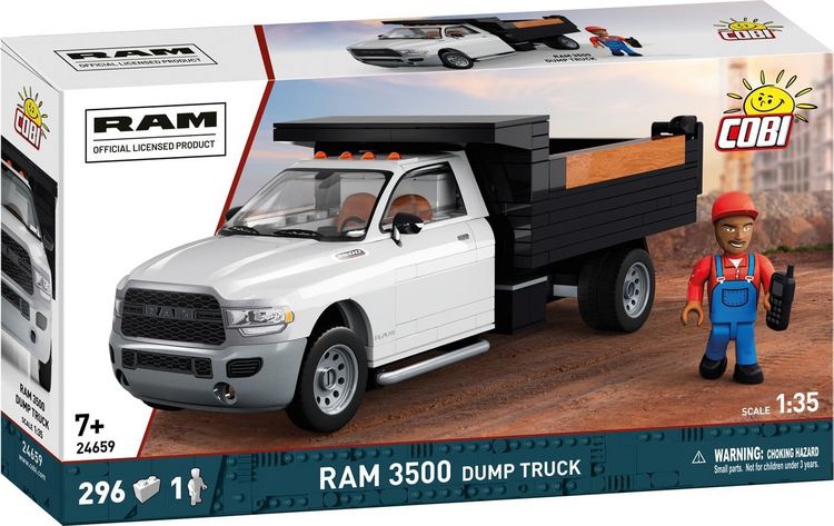 Produktbild: COBI 24659 - RAM 3500 Dump Truck, Bausatz 1:35, 296/1 Klemmbausteine