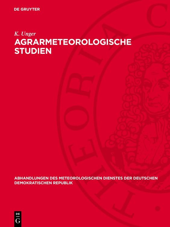 Produktbild: Agrarmeteorologische Studien