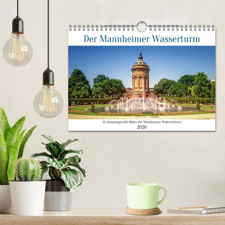 Produktbild: Der Mannheimer Wasserturm (Wandkalender 2026 DIN A4 quer), CALVENDO Monatskalender