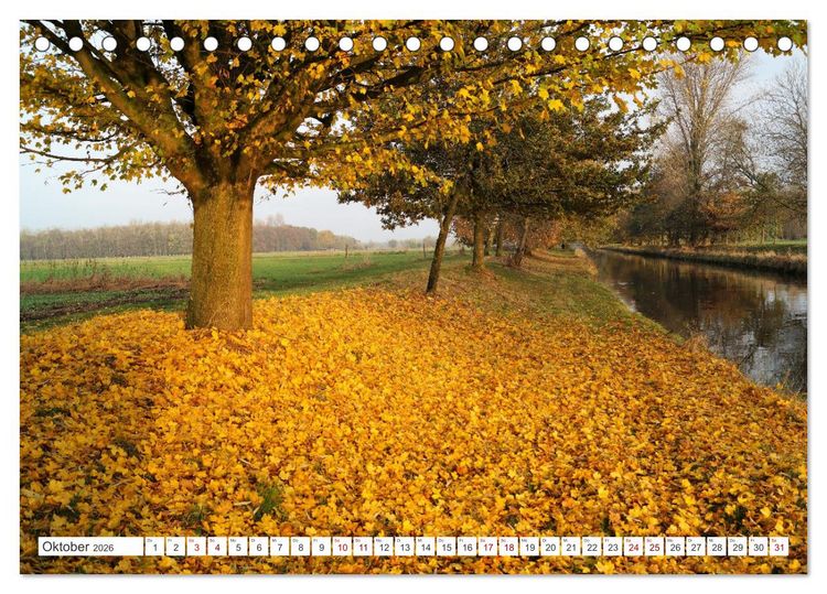 Produktbild: Die Niers im Jahreslauf (Tischkalender 2026 DIN A5 quer), CALVENDO Monatskalender
