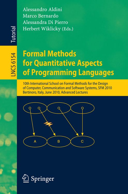Produktbild: Formal Methods for Quantitative Aspects of Programming Languages