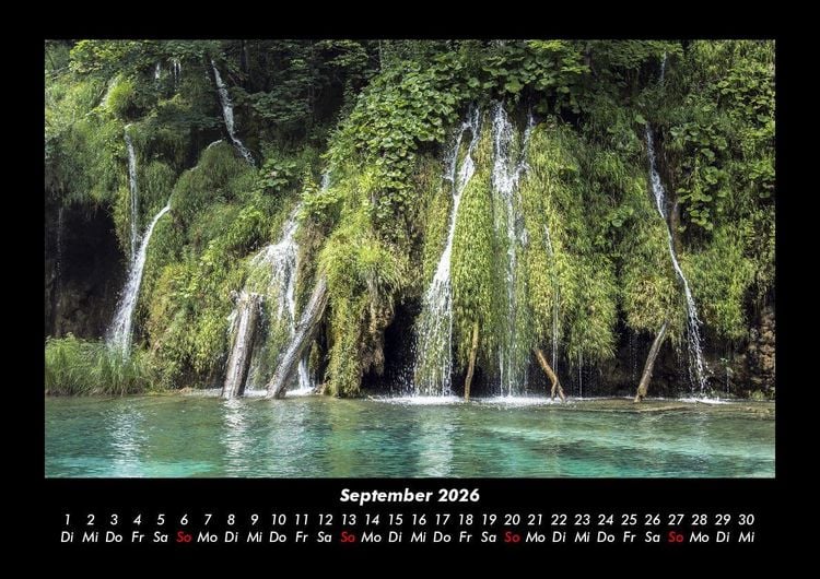 Produktbild: Wasserf&auml;lle 2026 Fotokalender DIN A3