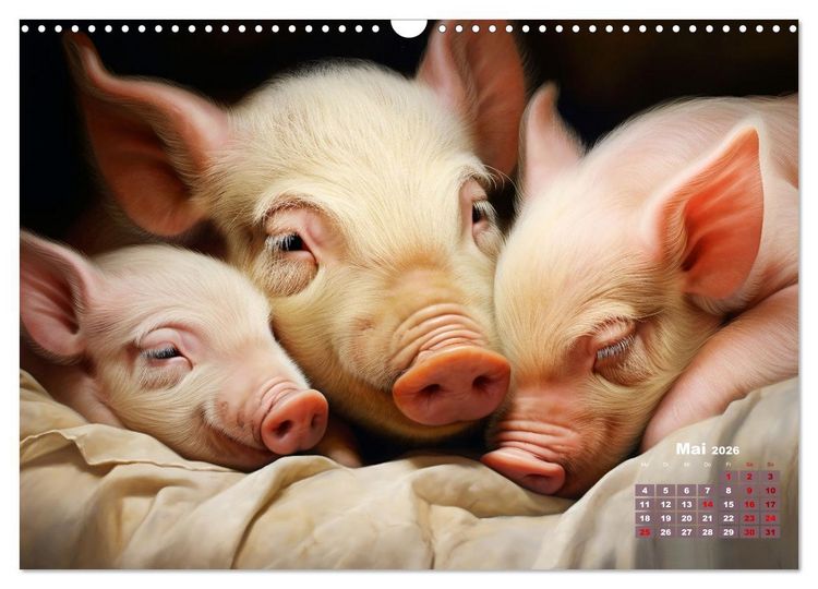 Produktbild: Wenn sie schlafen... (Wandkalender 2026 DIN A3 quer), CALVENDO Monatskalender