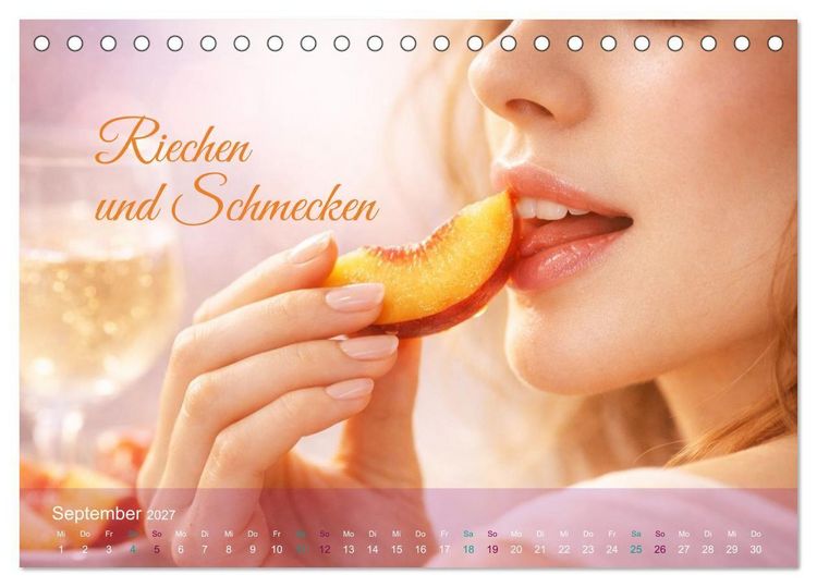 Produktbild: Sinnesmomente - Eine Reise durch die Wahrnehmung (Tischkalender 2027 DIN A5 quer), CALVENDO Monatskalender