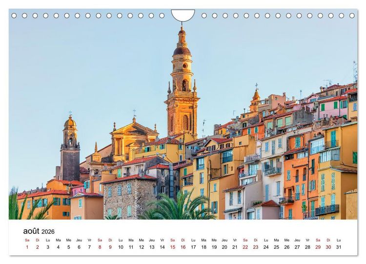 Produktbild: Enivrante C&ocirc;te d'Azur (Calendrier mural 2026 DIN A4 vertical), CALVENDO calendrier mensuel