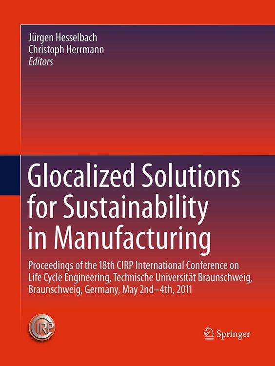 Produktbild: Glocalized Solutions for Sustainability in Manufacturing