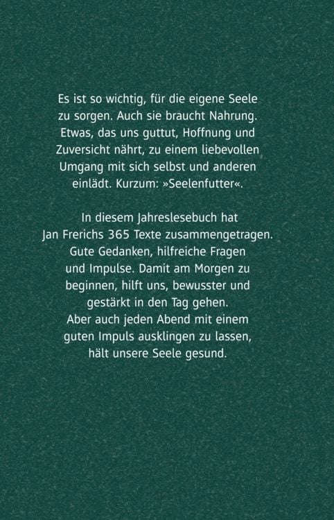 Produktbild: Seelenfutter &ndash; 365-mal das Leben sp&uuml;ren
