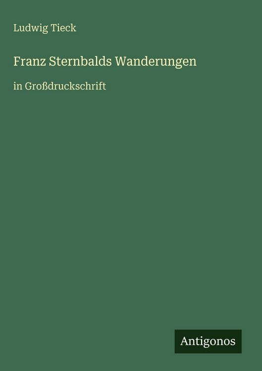 Produktbild: Franz Sternbalds Wanderungen